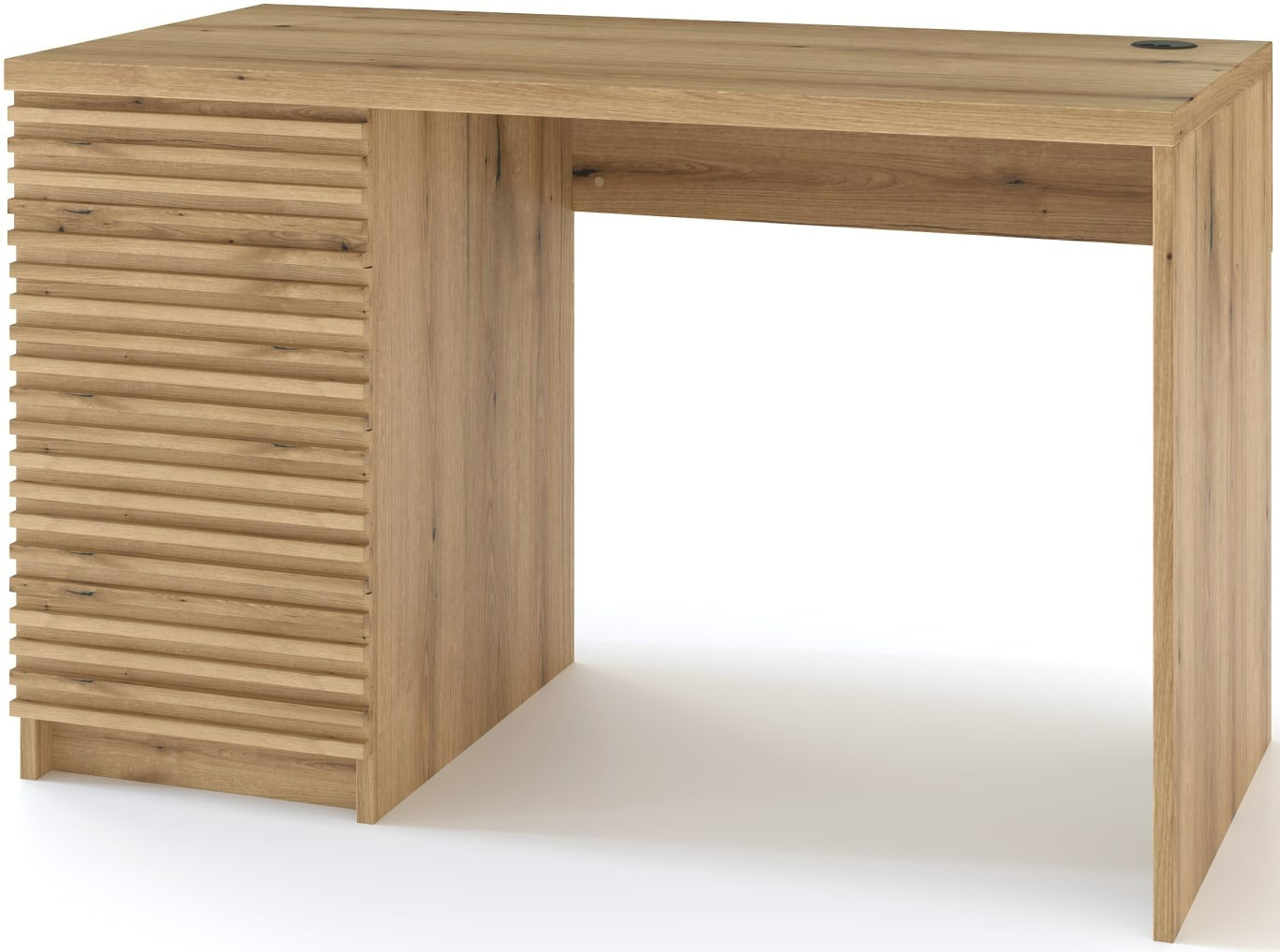 Desk Bisett | size: Length: 60cm, Width: 140cm, Height: 75cm | color: Oak | image: 1 | variant: 1017863