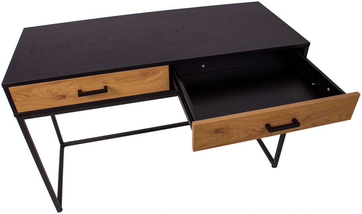 Desk East Falmouth | size: Length: 50cm, Width: 120cm, Height: 79cm | color: Black | image: 2 | variant: 1005683