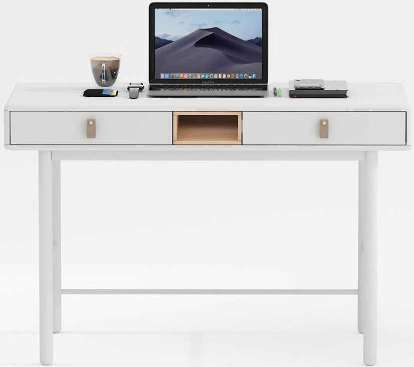 Desk Leicester | size: Length: 60cm, Width: 120cm, Height: 75cm | color: White | image: 2 | variant: 1006035