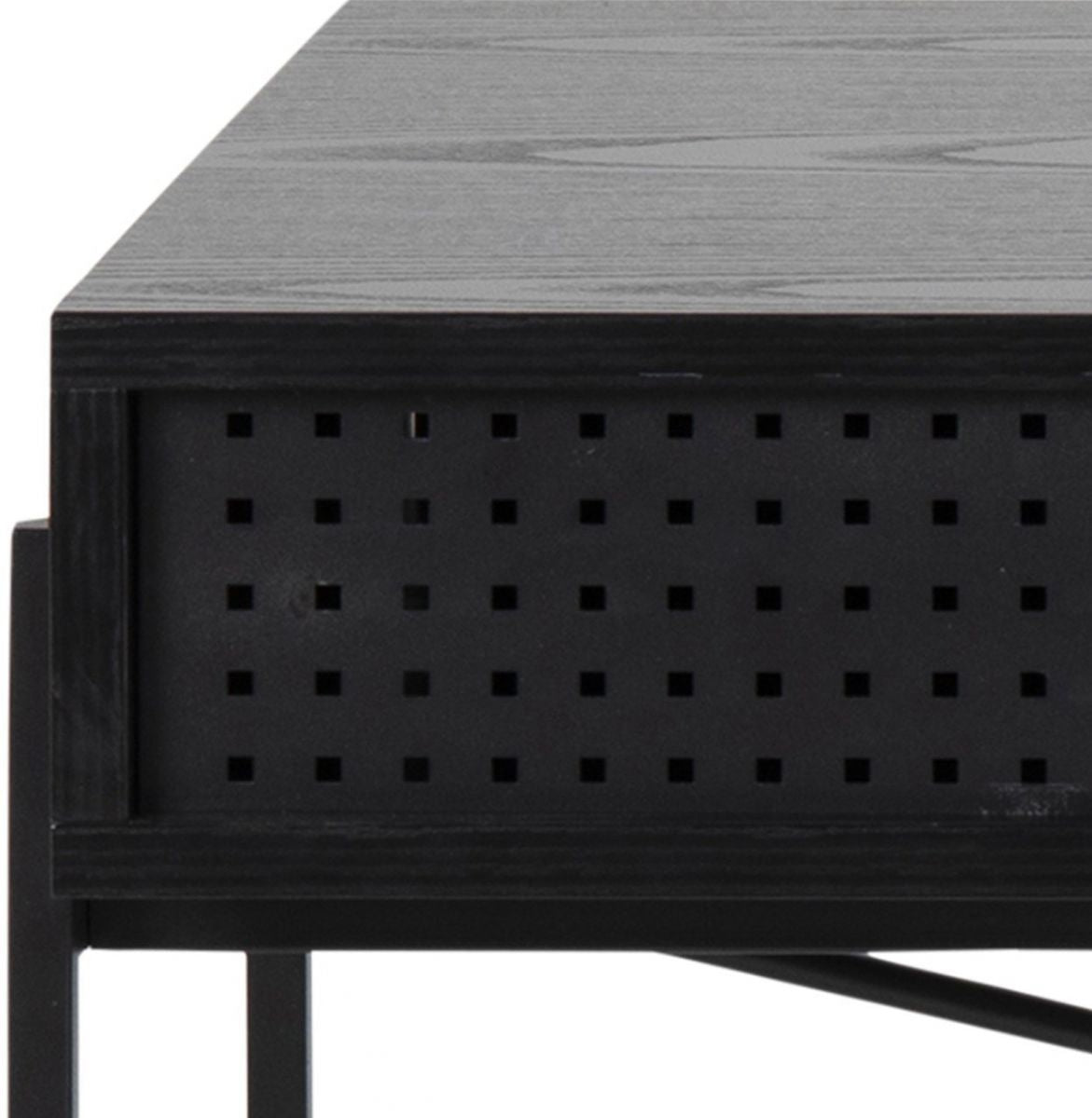 Desk Loughborough | size: Length: 50cm, Width: 110cm, Height: 75cm | color: Black | image: 2 | variant: 1001584