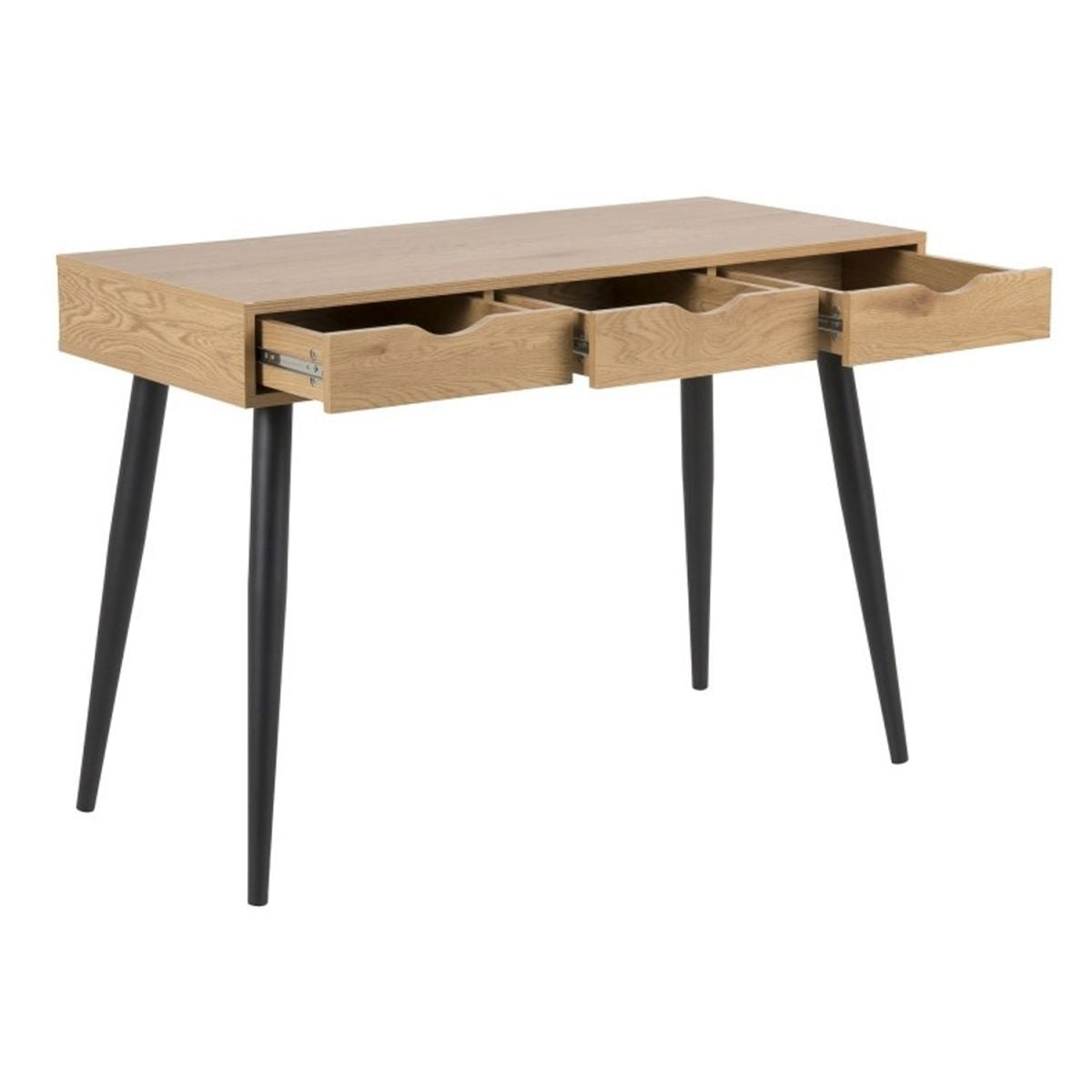 Desk Wolverhampton | size: Length: 110cm, Width: 50cm, Height: 77cm | color: Oak/Grey | image: 2 | variant: 1005110