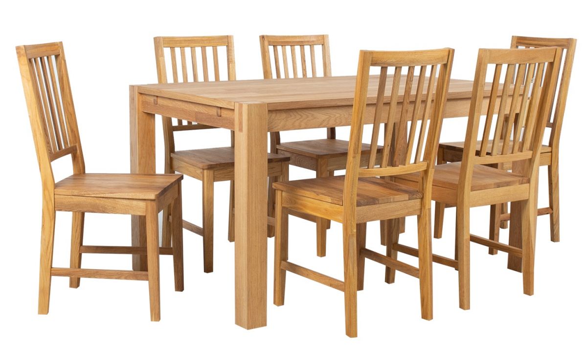 Dining Room Furniture Set Drammen | size: Length: 90cm, Width: 140cm, Height: 76cm | color: Oak | image: 0 | variant: 1001657