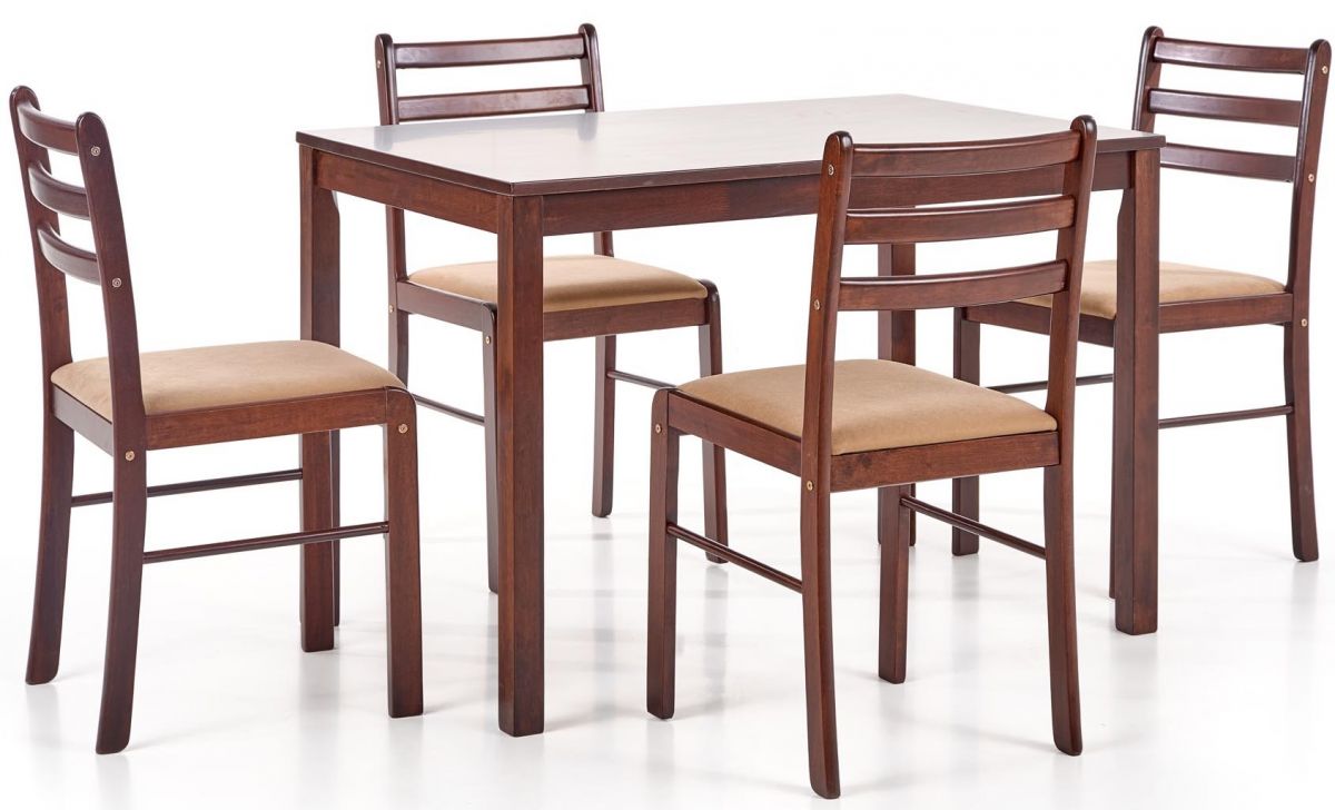Dining Room Furniture Set West Lewes | size: Length: 72cm, Width: 110cm, Height: 74cm | color: Brown | image: 1 | variant: 1007308