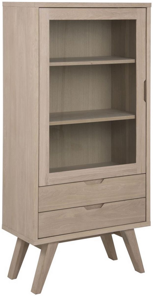 Display Cabinet A-Line | size: Width: 72cm, Height: 145cm, Depth: 36cm | color: Oak | image: 0 | variant: 1012527