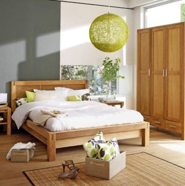 Double Bed Drammen | size: Length: 214.5cm, Width: 176cm, Height: 91cm | color: Brown | image: 1 | variant: 1005395