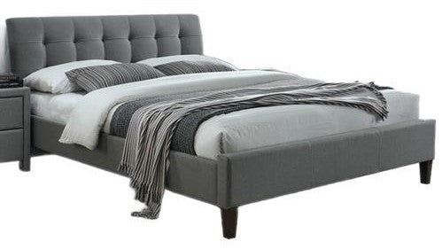 Double Bed East Rieti | size: Length: 215cm, Width: 163cm, Height: 93cm | color: Gray | image: 1 | variant: 1006671