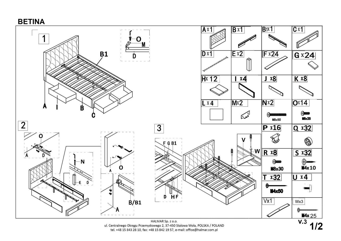 Double Bed East Rovigo | size: Length: 218cm, Width: 169cm, Height: 107cm | color: Gray | image: 8 | variant: 1006680