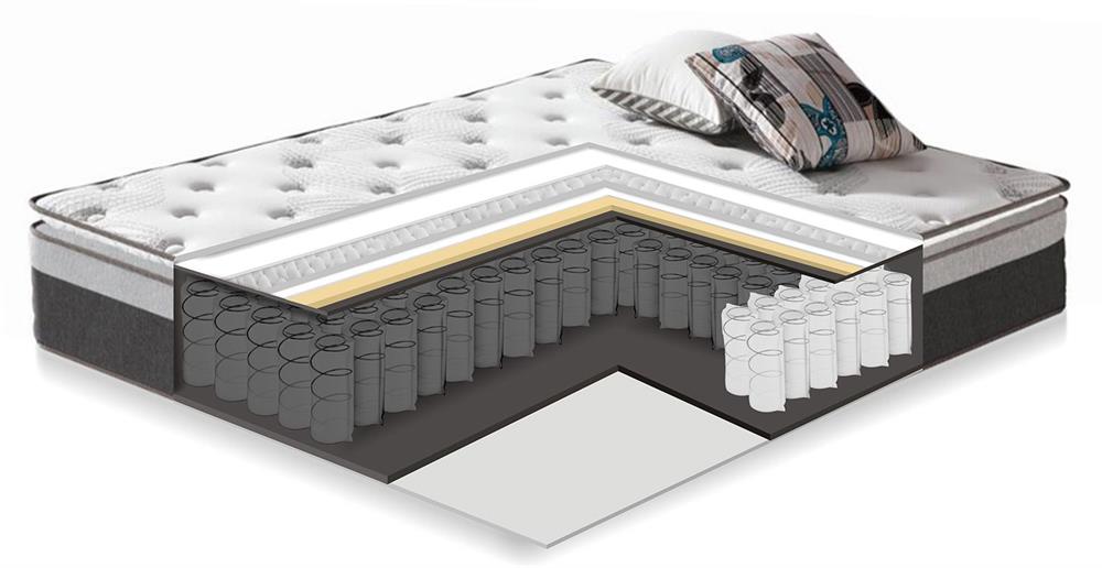 Double Bed East Towcester | size: Length: 211cm, Width: 167cm, Height: 91cm | color: Oak | image: 4 | variant: 1006275