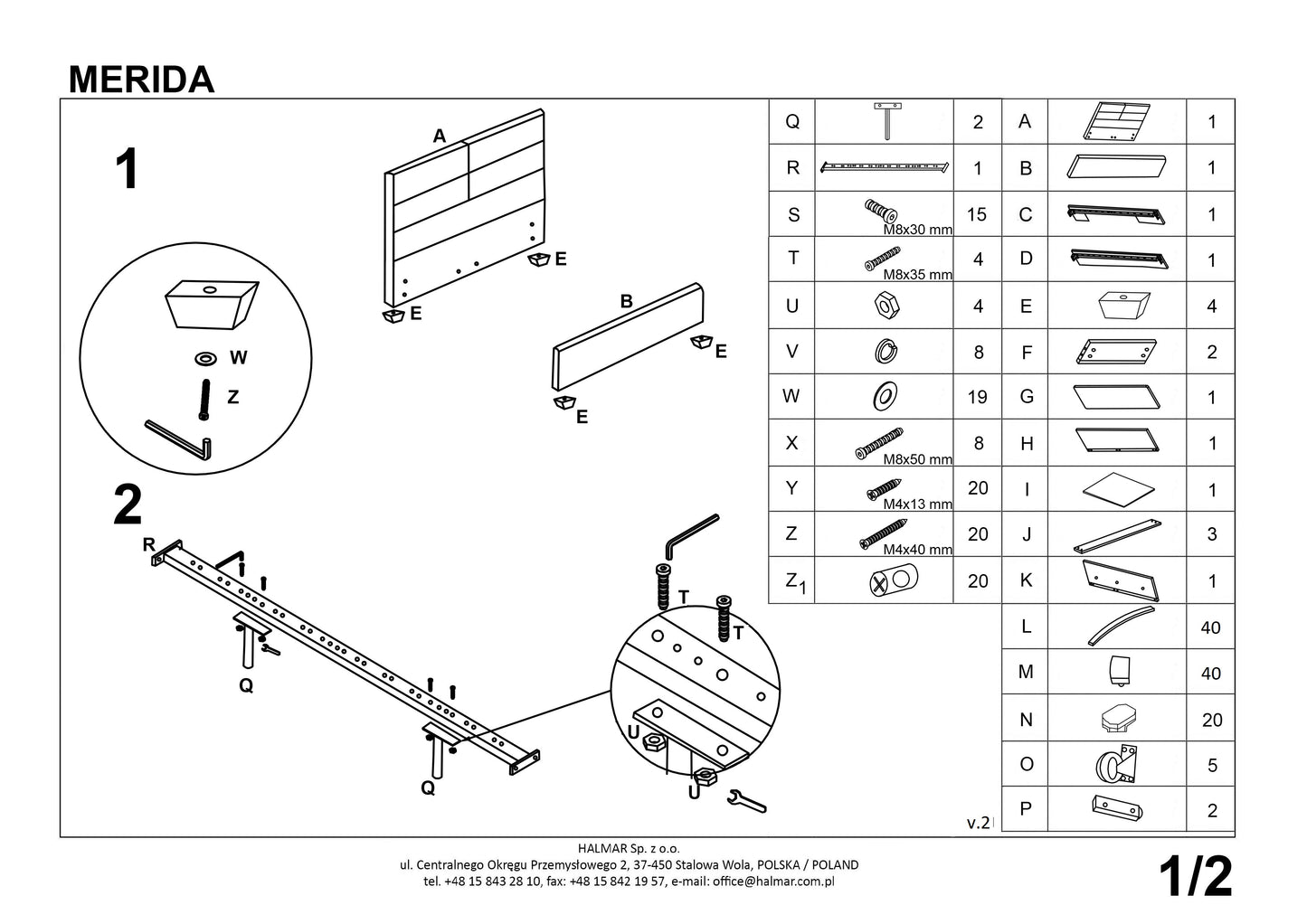 Double Bed Liverpool | size: Length: 216cm, Width: 170cm, Height: 95cm | color: Beige | image: 2 | variant: 1003372