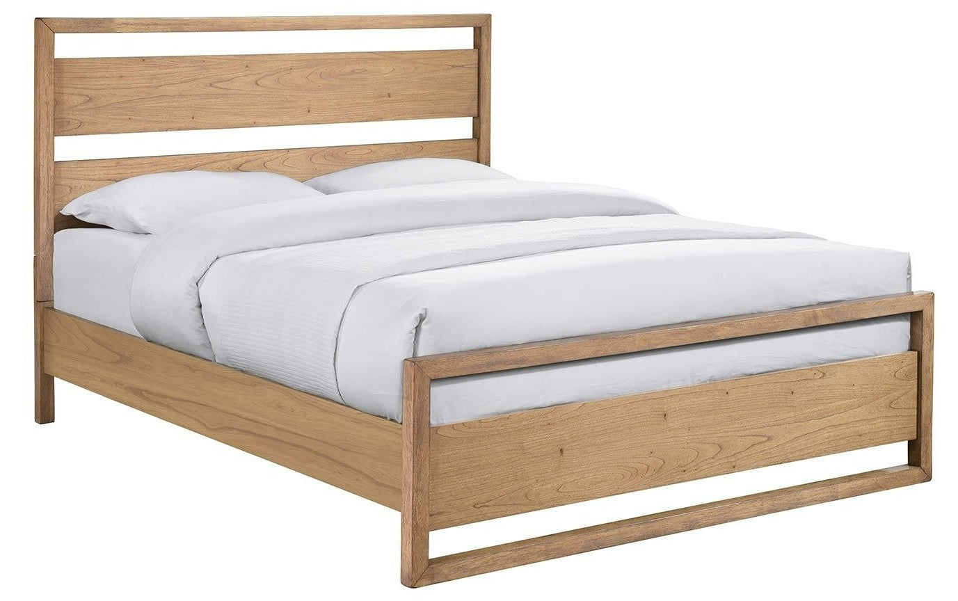 Double Bed Ozzo 4 | size: Length: 209.5cm, Width: 166cm, Height: 120.5cm | color: Oak | image: 0 | variant: 1018061