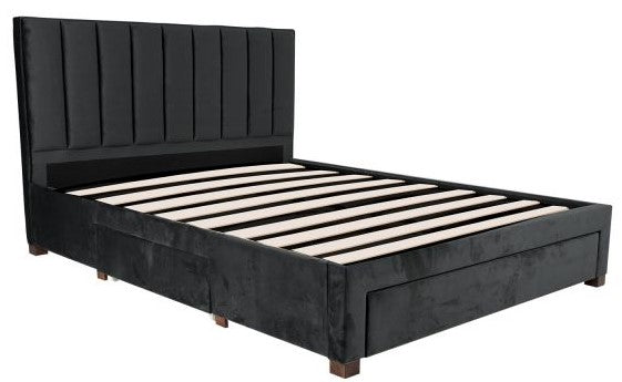 Double Bed Tenby | size: Length: 215cm, Width: 165cm, Height: 111cm | color: Gray | image: 2 | variant: 1001750