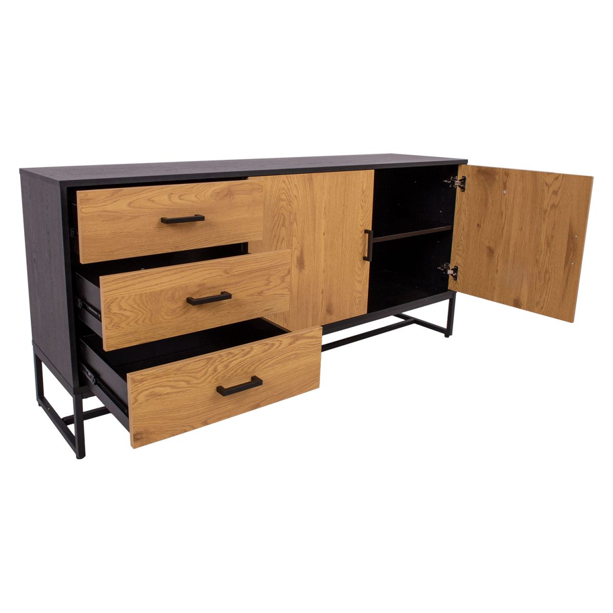 Dresser East Falmouth | size: Width: 160cm, Height: 75cm, Depth: 40cm | color: Oak | image: 4 | variant: 1005409