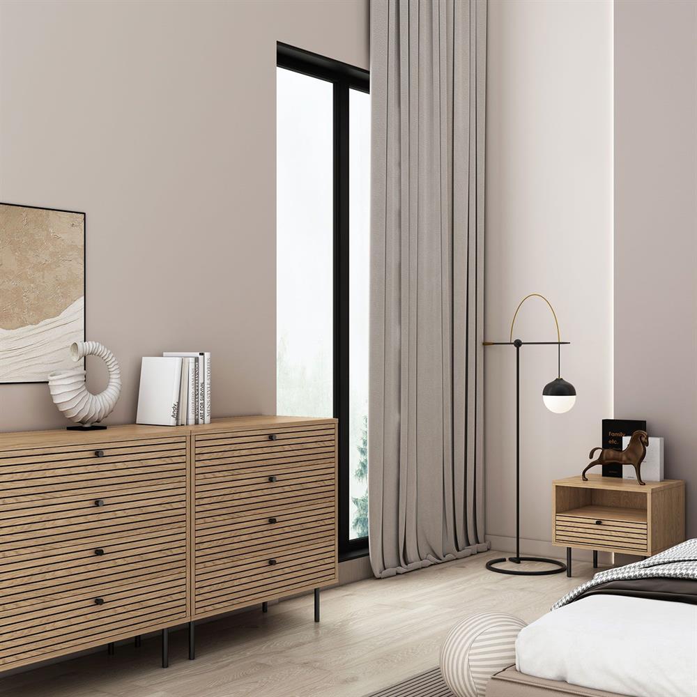 Dresser East Le Havre | size: Length: 40cm, Width: 120cm, Height: 75cm | color: Oak | image: 10 | variant: 1006341