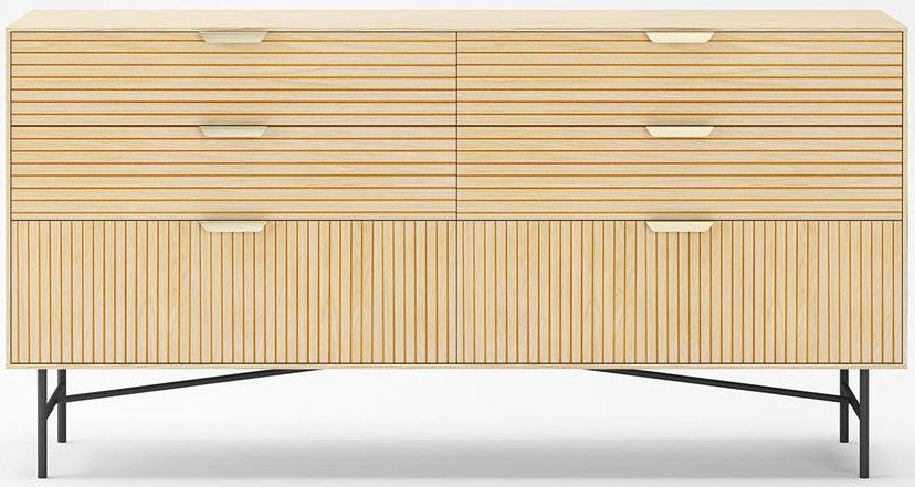 Dresser East Panevezys | size: Length: 40cm, Width: 120cm, Height: 80cm | color: Oak | image: 2 | variant: 1006337