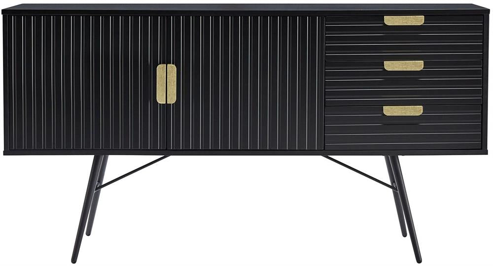 Dresser East Vatican | size: Length: 40cm, Width: 150cm, Height: 80cm | color: Black | image: 2 | variant: 1006327