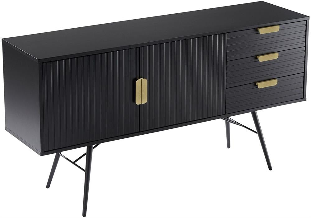 Dresser East Vatican | size: Length: 40cm, Width: 150cm, Height: 80cm | color: Black | image: 3 | variant: 1006327