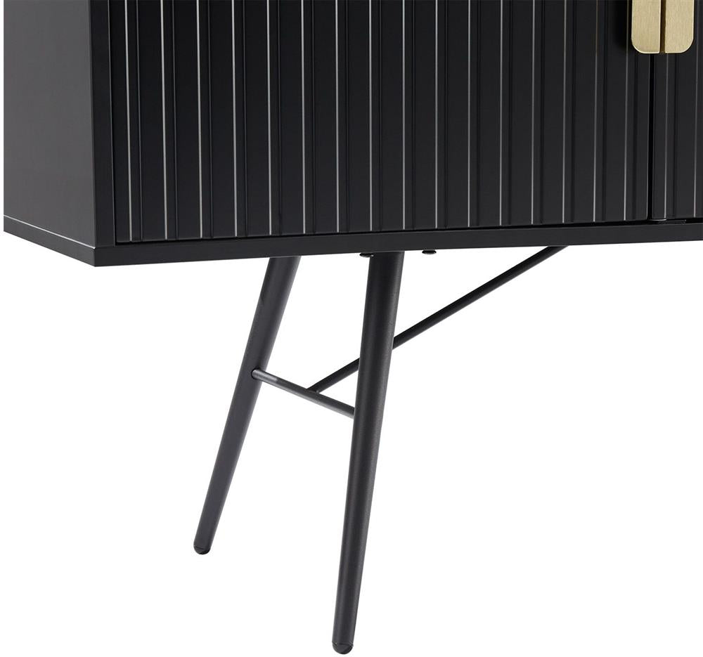 Dresser East Vatican | size: Length: 40cm, Width: 150cm, Height: 80cm | color: Black | image: 7 | variant: 1006327