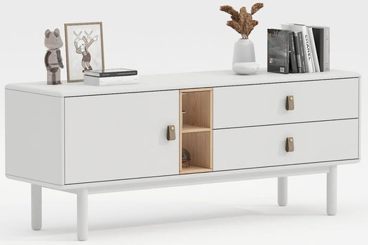 Dresser Leicester | size: Length: 40cm, Width: 140cm, Height: 55cm | color: White | image: 1 | variant: 1000465