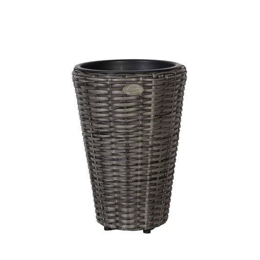 Flower Pot Didcot | size: Length: 28cm, Width: 28cm, Height: 40cm | color: Gray | image: 1 | variant: 1000521