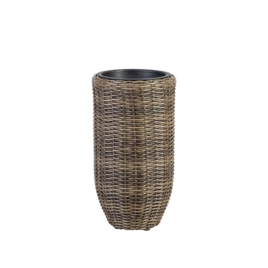 Flower Pot Didcot | size: Length: 28cm, Width: 28cm, Height: 51cm | color: Brown | image: 1 | variant: 1005285