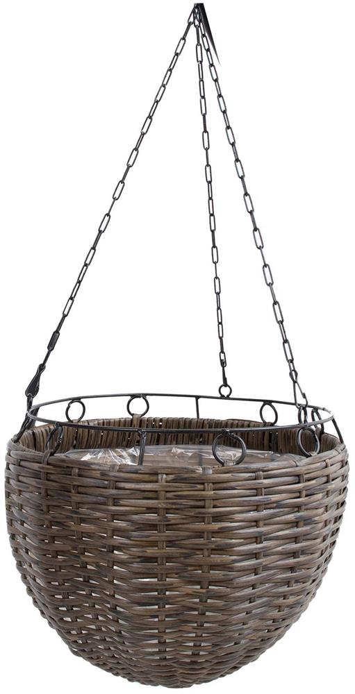 Flower Pot Didcot | size: Length: 30cm, Width: 30cm, Height: 20cm | color: Brown | image: 1 | variant: 1006134