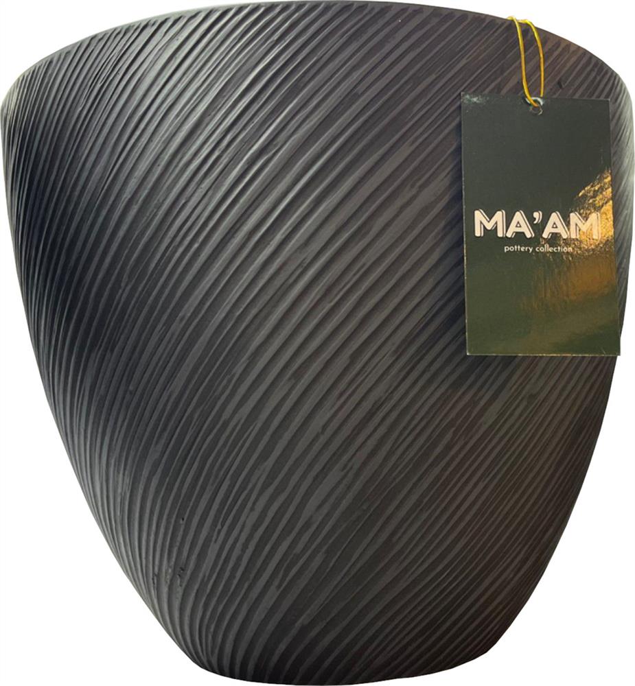 Flower Pot East Larnaca | size: Length: 37cm, Width: 37cm, Height: 30cm | color: Gray | image: 1 | variant: 1006111