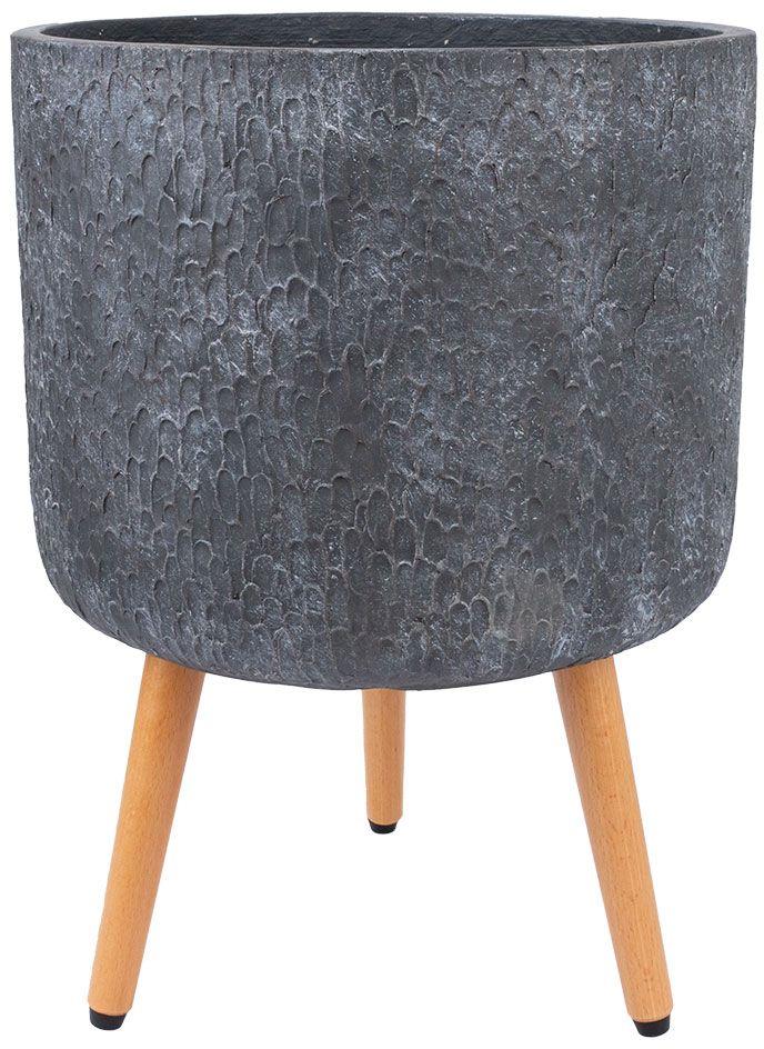 Flower Pot East Melrose | size: Length: 37cm, Width: 37cm, Height: 30cm, Diameter: 37cm | color: Gray | image: 1 | variant: 1006385