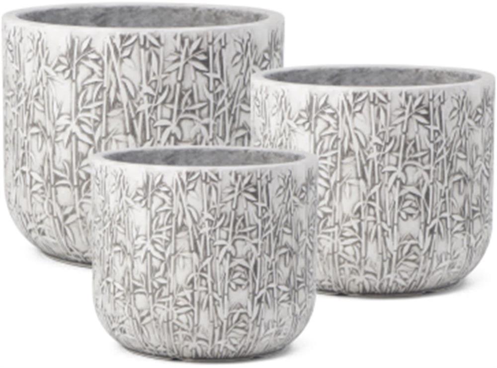 Flower Pot East Nicosia | size: Length: 30cm, Width: 30cm, Height: 24.5cm | color: Gray | image: 2 | variant: 1006117