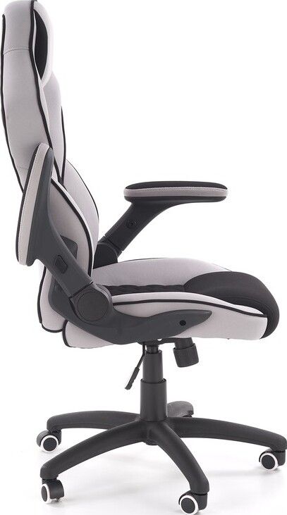 Gaming Chair East Long Eaton | size: Width: 68cm, Height: 124cm, Depth: 70cm | color: Black/Grey | image: 3 | variant: 1007033