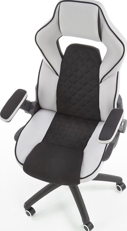 Gaming Chair East Long Eaton | size: Width: 68cm, Height: 124cm, Depth: 70cm | color: Black/Grey | image: 6 | variant: 1007033