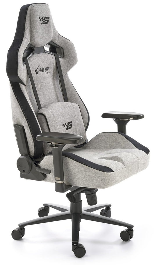 Gaming Chair West Liepaja | size: Width: 80cm, Height: 134cm, Depth: 75cm | color: Black/Grey | image: 0 | variant: 1007561