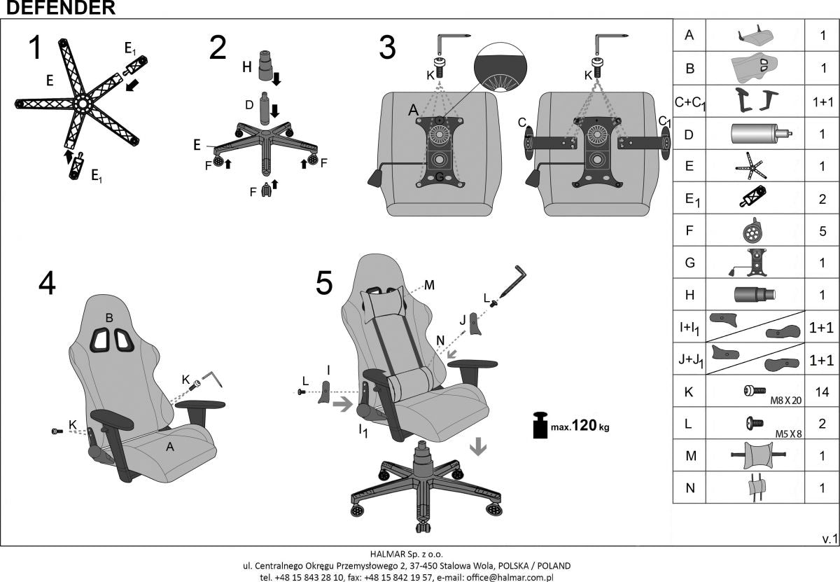 Gaming Chair West Salisbury | size: Width: 55cm, Height: 134cm, Depth: 69cm | color: Black | image: 5 | variant: 1007075