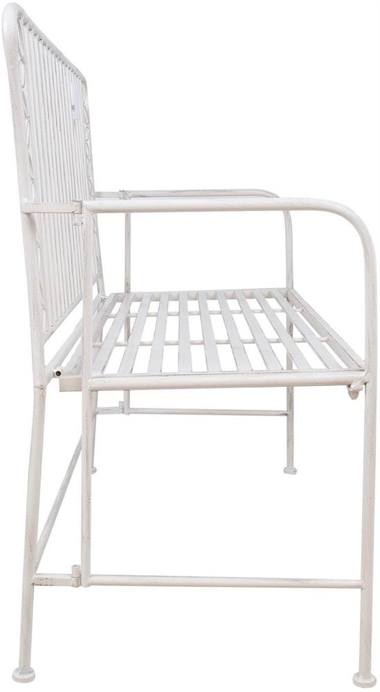 Garden Bench East Jerusalem | size: Length: 50cm, Width: 103cm, Height: 93cm | color: White | image: 5 | variant: 1006255