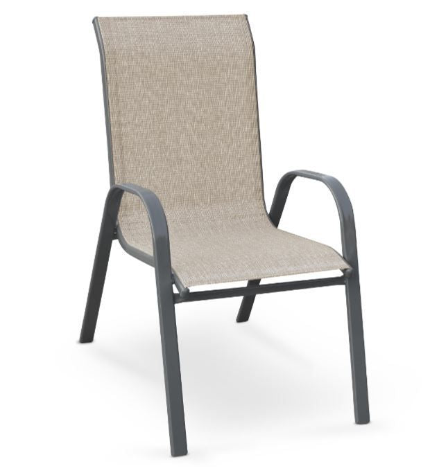 Garden Chair East Aosta | size: Width: 55cm, Height: 95cm | color: Gray | image: 1 | variant: 1006579