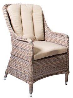 Garden Chair East Melrose | size: Width: 59cm, Height: 95cm, Depth: 73cm | color: Beige | image: 1 | variant: 1005724