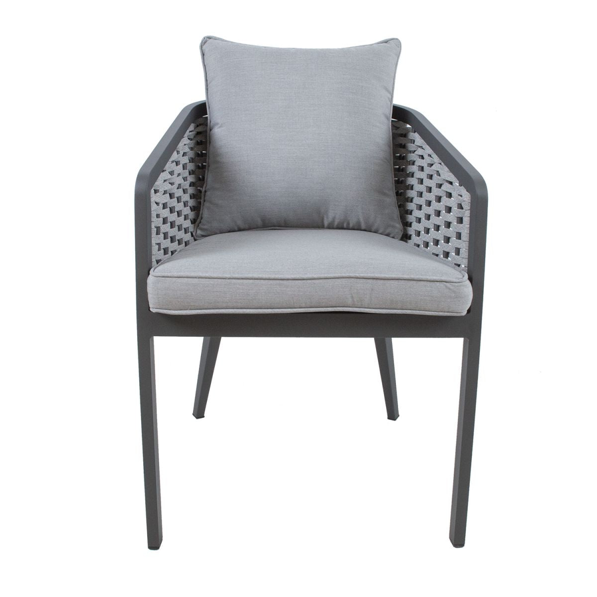 Garden Chair East Newbury | size: Width: 55cm, Height: 76cm | color: Gray | image: 3 | variant: 1005181