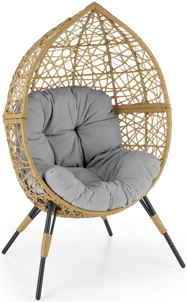 Garden Chair West Great Malvern | size: Width: 91cm, Height: 150cm, Depth: 55cm | color: Yellow/Grey | image: 1 | variant: 1007343