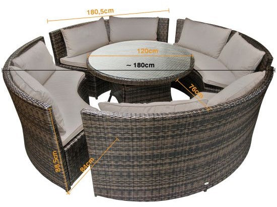 Garden Furniture Set East Berwick | color: Brown | image: 5 | variant: 1004847
