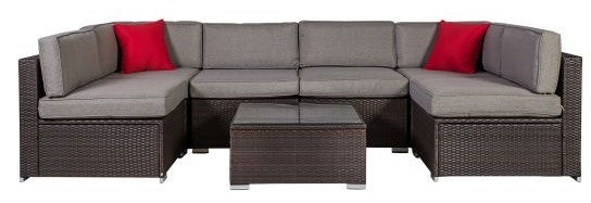 Garden Furniture Set East Bracknell | color: Brown | image: 1 | variant: 1005146