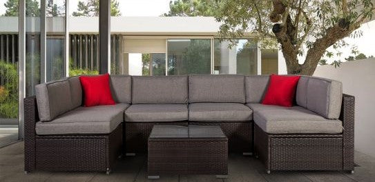 Garden Furniture Set East Bracknell | color: Brown | image: 2 | variant: 1005146