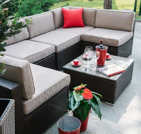 Garden Furniture Set East Bracknell | color: Brown | image: 6 | variant: 1005146