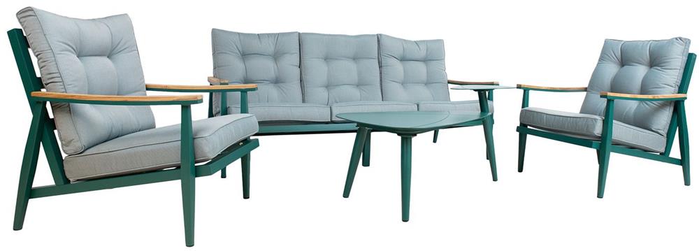 Garden Furniture Set East Bucharest | color: Grey/Green | image: 3 | variant: 1006044