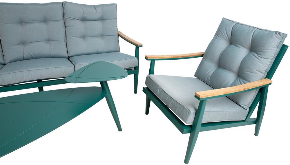 Garden Furniture Set East Bucharest | color: Grey/Green | image: 4 | variant: 1006044