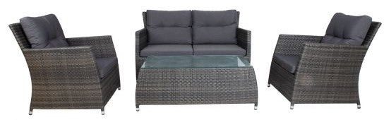Garden Furniture Set East Denbigh | color: Brown/Grey | image: 2 | variant: 1005554
