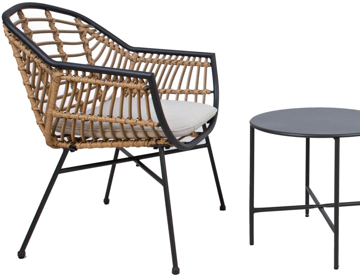 Garden Furniture Set East Ebbw Vale | color: Brown/Black | image: 2 | variant: 1005643