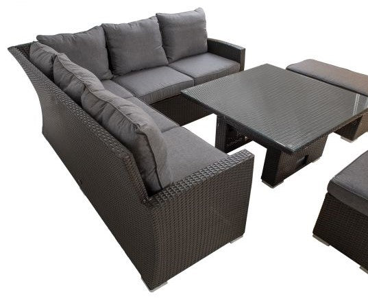 Garden Furniture Set East Goring | color: Brown/Grey | image: 4 | variant: 1005140