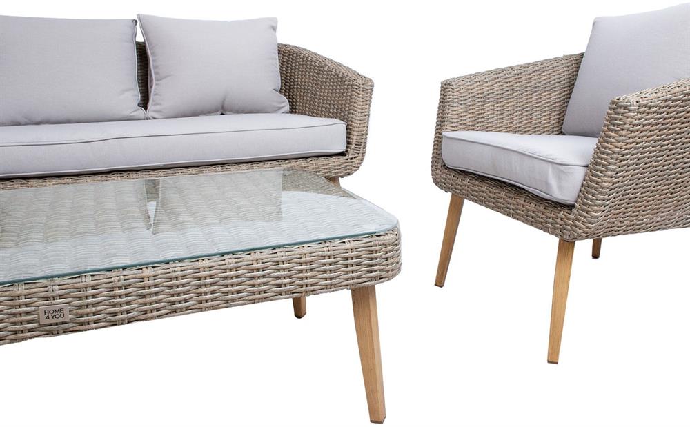 Garden Furniture Set East Lausanne | color: Brown/Grey | image: 5 | variant: 1006051