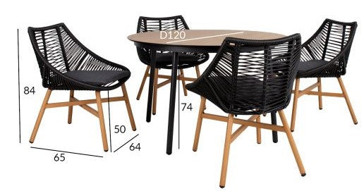 Garden Furniture Set East Perth | color: Black | image: 4 | variant: 1005550