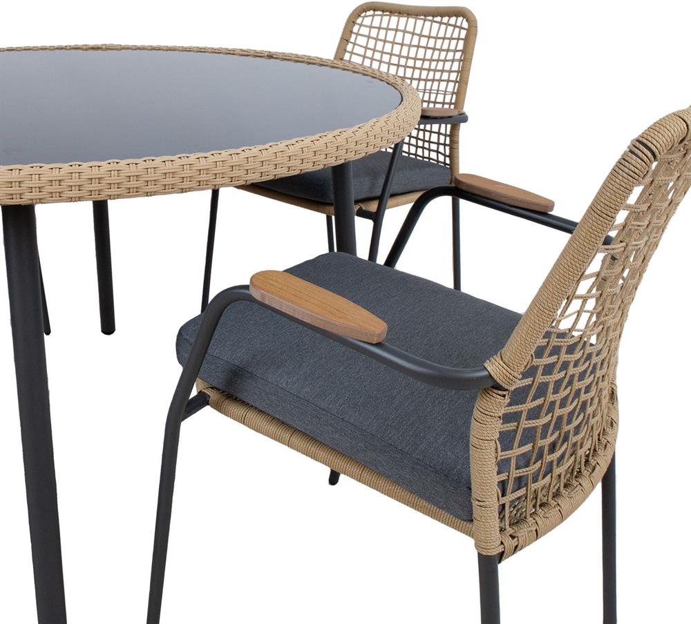 Garden Furniture Set East Vienna | color: Beige/Grey | image: 3 | variant: 1006053