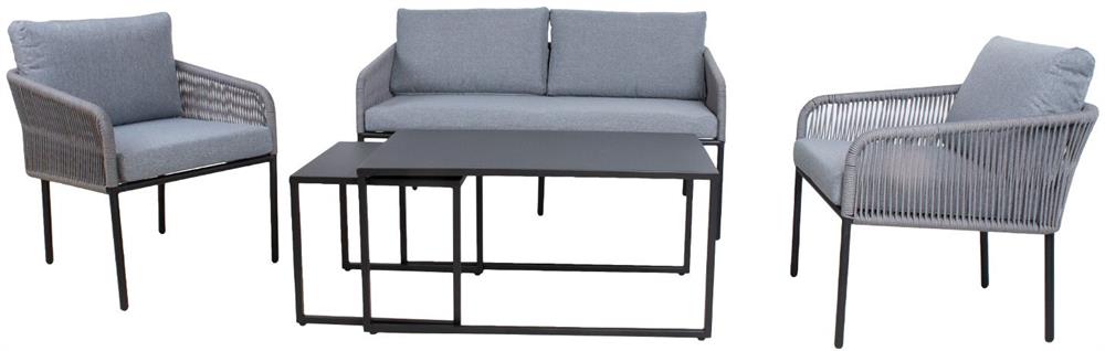 Garden Furniture Set East Warsaw | color: Black/Grey | image: 2 | variant: 1006049
